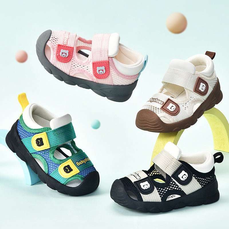Toddler shoes for boys, summer sandals, infant soft-soled functional cartoon shoes, baby shoes for ages 1-3, children's shoes