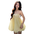 European and american women's clothing  summer new french sweet & spicy sequin bandeau loose camisole chiffon top