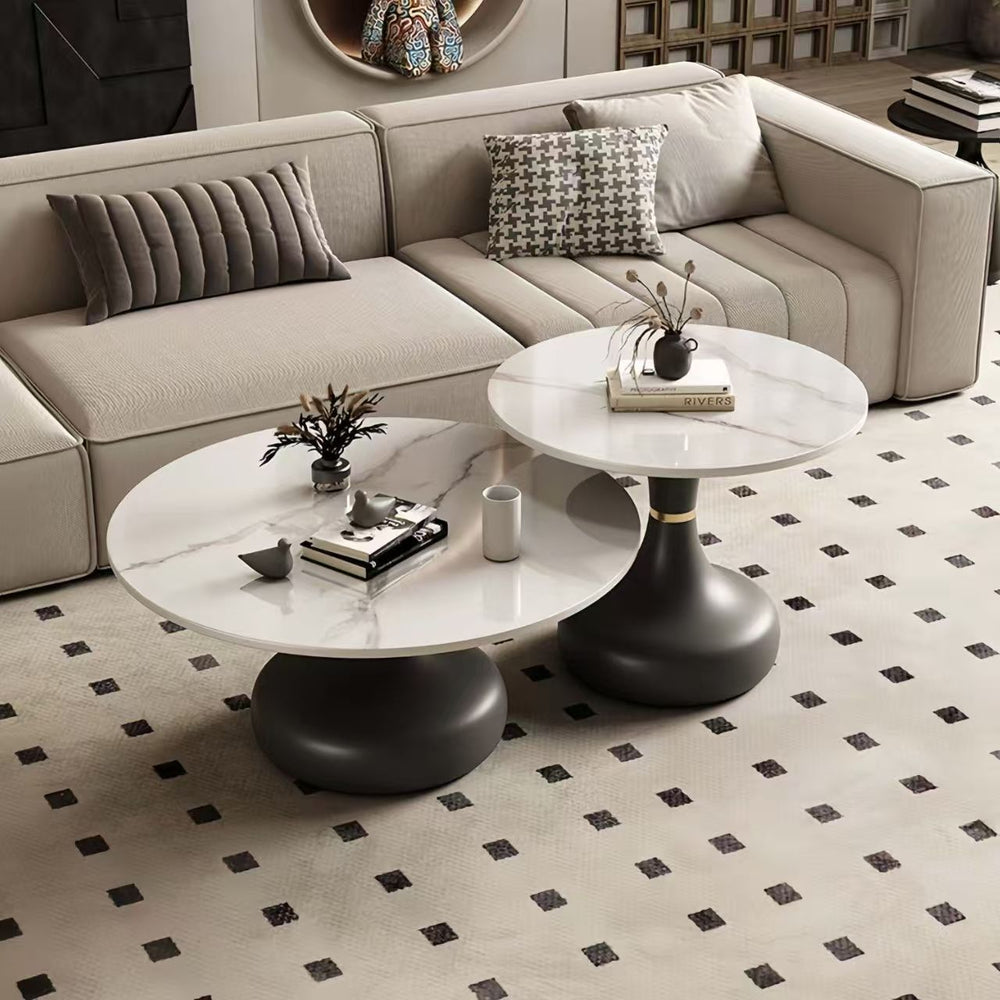 Rock slab coffee table living room for homenew arrivalpopularaccessible luxuryclassy table square folding marble small apartment tea table