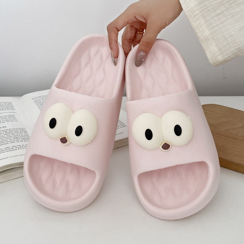 Eva big eye slippers - summer women's cute & stylish new design - non-slip indoor/outdoor beach flip-flops