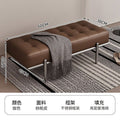 Shoe-changing stool at the door, can be used as a home entrance, pull-out bench, sofa stool, bed end stool, accessible luxury leather stool, living room
