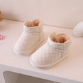 Baby snow boots winter fleece-lined thickened toddler cotton shoes infant warm shoes first walker shoes boys and girls cotton boots
