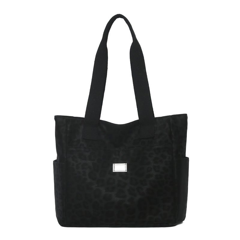 2026 new leopard print women's handbag tote - stylish, versatile, shoulder bag, large capacity, lightweight commuter tote