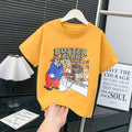【summer new arrivals】 summer collection: ice silk t-shirts for boys and girls - breathable, sweat-wicking, watermark design, premium quality