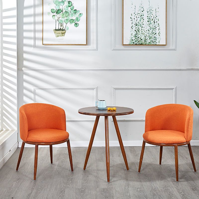 Nordic faux solid wood meeting table and chair set - modern minimalist chairs, creative casual round table, perfect for bubble tea and coffee shops