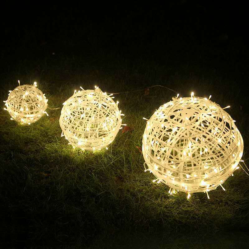 Cross-border led vine ball lamp outdoor rainwater-proof lighting project tree lamp street decoration lamp hanging tree lamp manufacturer wholesale