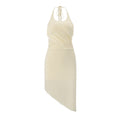 European and american women's clothing  summer new sexy street style halter neck cutout top and asymmetrical midi skirt set