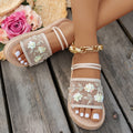 summer new arrival: plus-size women's casual comfortable mesh fashion flat sandals for wholesale (export)