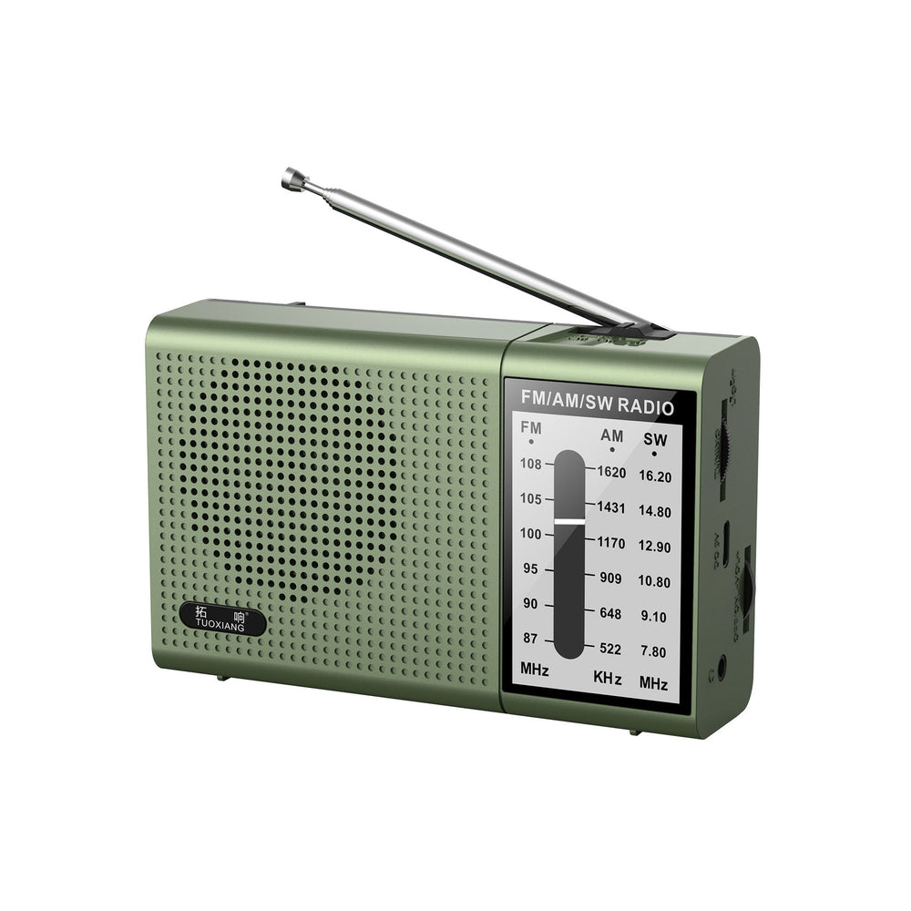 2024 new topsonic-6673 mini portable full band radio for seniors - easy to use & rechargeable