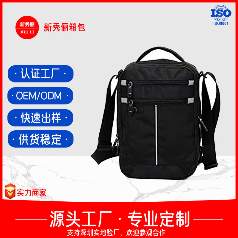 Cross-border popular men's messenger bag casual simple shoulder bag Oxford cloth diagonal span bag men's bag mobile phone bag mini bag