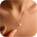 New french chic versatile fashionable pearl letter pendant necklace - high-end women's necklace