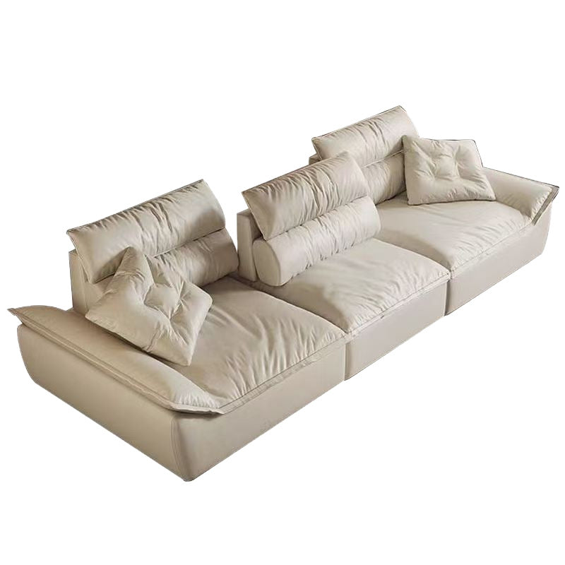 Sailboat sofa backrest adjustable sofa living room large sitting deep popular cat-proof cream style straight sailboat sofa