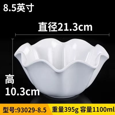 Fat beef plate melamine hotpot restaurant buffet plate tableware barbecue plate commercial side dish dish lettuce bucket haidilao