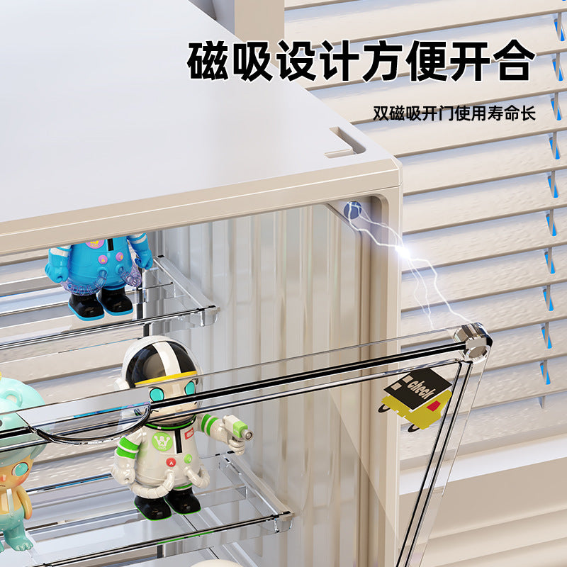 Blind box storage display stand transparent dust-proof figure storage box doll labubu POP MART model display cabinet