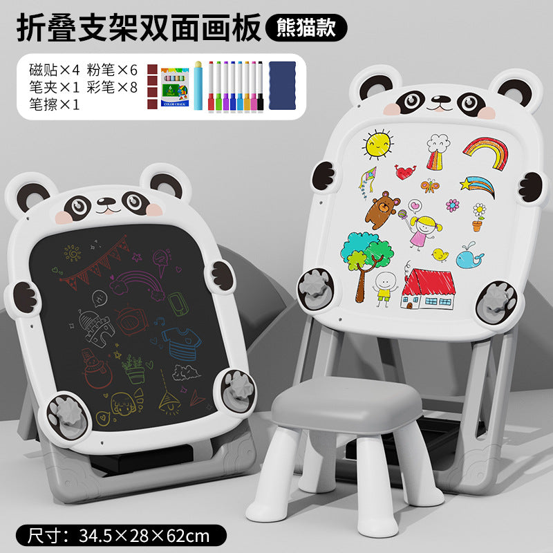 Children's drawing board for home infant writing board baby doodle double-sided handwriting board erasable blackboard drawing toy