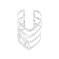 Wholesale traditional alloy bracelets: european & american cross-border jewelry, unique exaggerated geometric design, niche open-end bangle for women