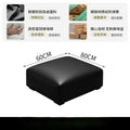 Italian accessible luxury big black cow sofa living room luxury genuine leather sofa tofu block straight cat claw belt spring sofa