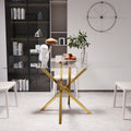 Factory direct wholesale custom modern minimalist tempered glass office desk conference table carbon steel design transparent home dining table