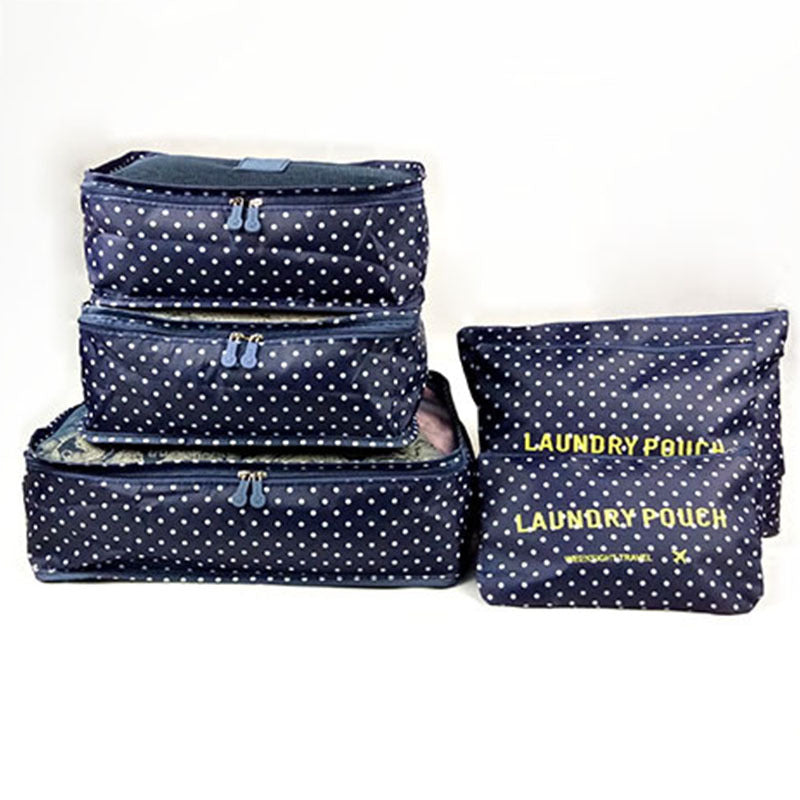 Spot wholesale six-piece set storage bag clothes storage bag travel supplies underwear bra finishing bag travel set