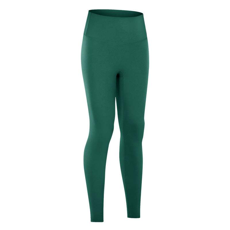 Summer high-waisted butt-lifting yoga pants - no camel toe, stretchy, workout leggings, 7/8 length, barely-there feel - yoga apparel 19108