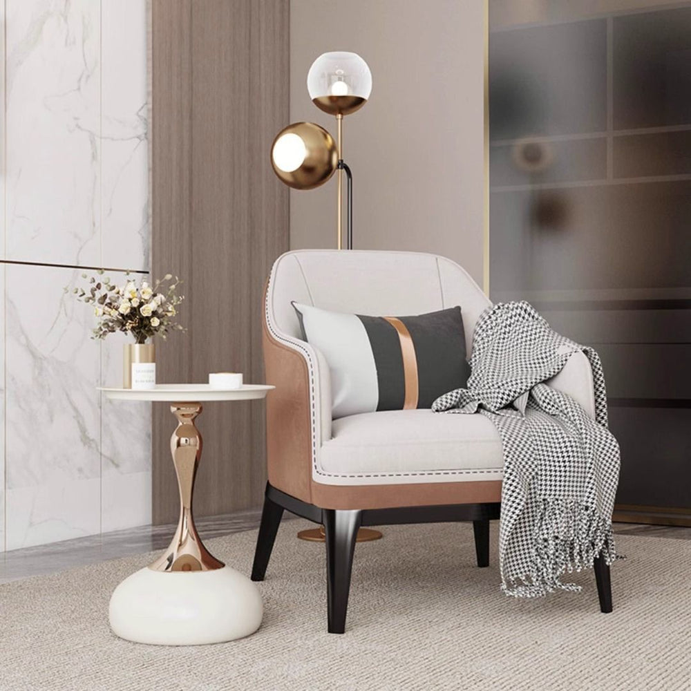 European style iron side table small apartment for home living room sofa side small waist french coffee table bedroom bedside small round table