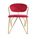 Custom export dining chair - italian modern minimalist iron armchair - light luxury high-end backrest chair