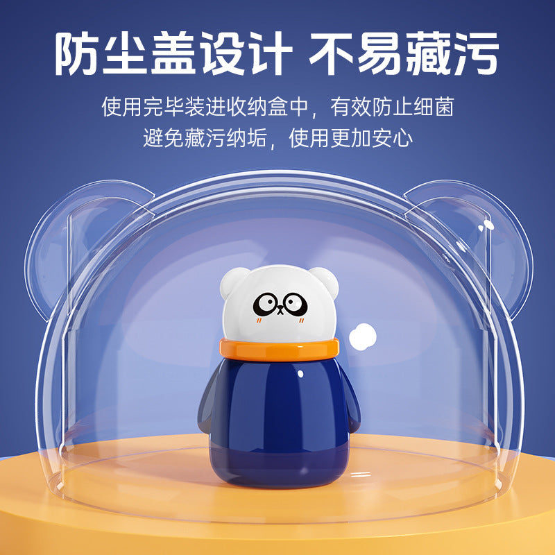 Handsome boy baby puff box Children's cartoon talcum powder puff box Baby prickly heat powder puff box Cross-border wholesale