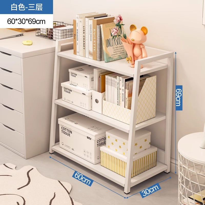 Shelf Shelf Floor Office Multi-layer Storage Shelf Locker Next to Desk Low Cabinet Household Shelf Display Cabinet