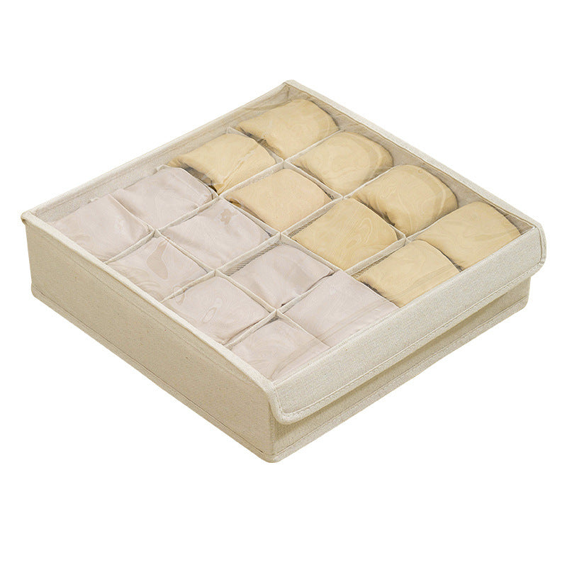 Socks storage box, underwear, underwear, bra, household box, dormitory drawer type fabric division, wardrobe finishing artifact