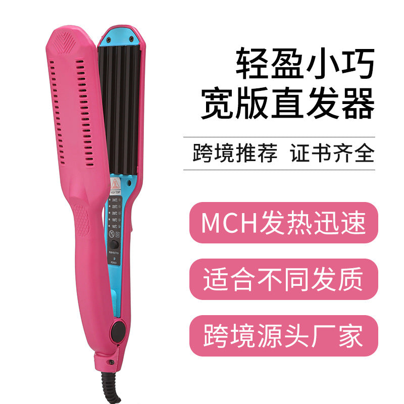 corn silk splint fluffy straight clip lazy corn perm ceramic hair straightener curling iron clip hair board new arrival