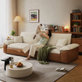 Double sofa retro style stripes chenille sailboat sofa living room small apartment three-person row fabric sofa