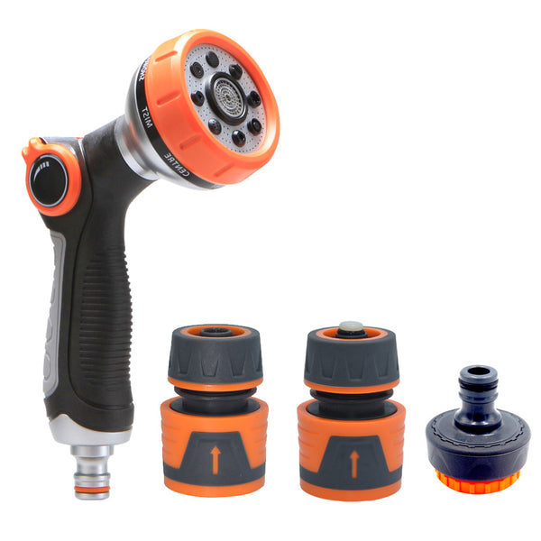 Multifunctional watering spray gun set Glue quick connector Garden watering irrigation Household car wash Cross-border nozzle