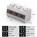 Sauce warmer machine commercial sauce machine thermostatic container chocolate sauce jam warmer stove heating single double three cylinder