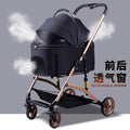 Pet stroller for dogs and cats - portable, foldable, lightweight, and large capacity cat carrier for small to medium breeds