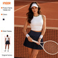 European pleated skirt yoga high waistfashion tape tennis uniform suit breathable badminton golf short skirt for women