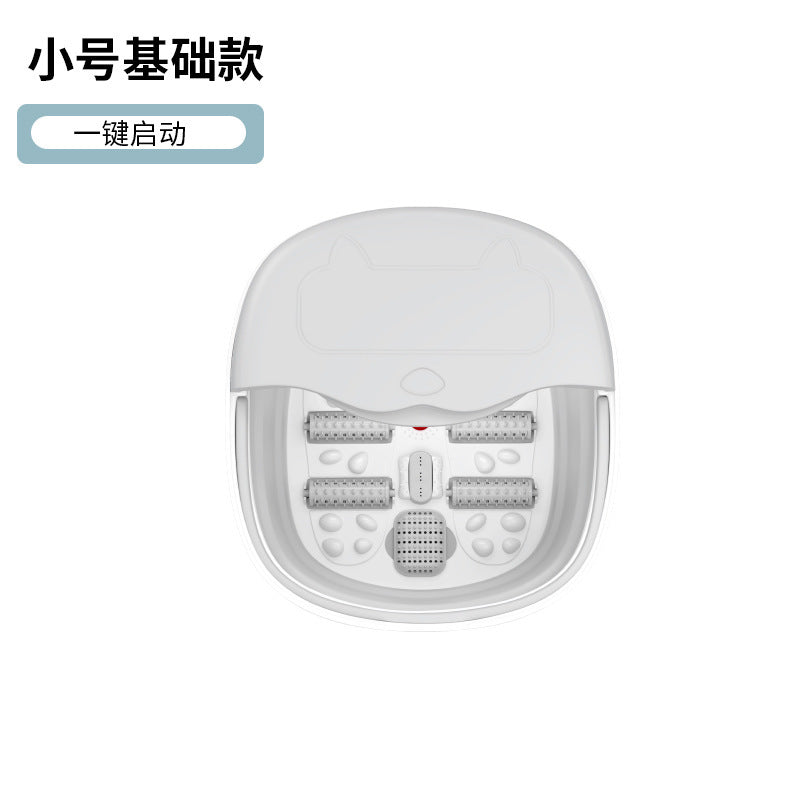 Foldable electric foot bath basin - home use, constant temperature, massage foot tub, portable foot soak bucket with electric heating