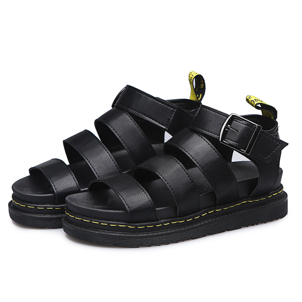 Amazon foreign trade  summer new women's roman sandals open toe beach shoes women's thick sole fish mouth sandals