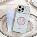 Suitable for iphone17pro mobile phone case ins fresh plaid round bow contrasting color iphone18 protective cover
