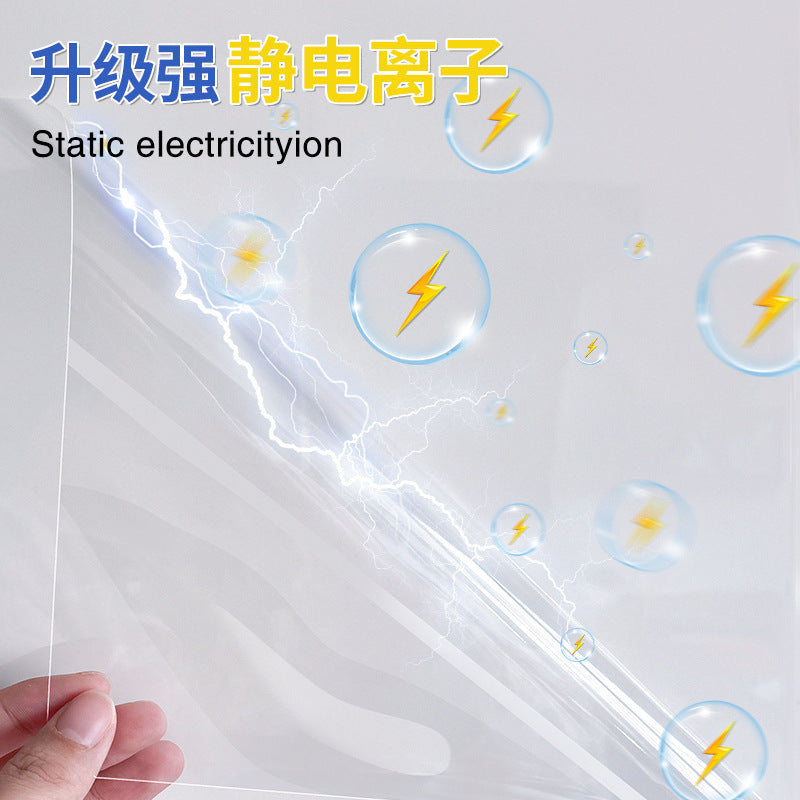 Electrostatic wall sticker latex paint wall protective film glue-free kitchen sticker waterproof, oil-proof and anti-fouling wallpaper wholesale