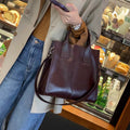 2025 new large capacity bag spring/summer fashionable elegant work commute genuine leather crossbody tote handbag - direct sales
