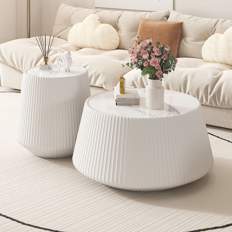 Rock slab combination small apartment coffee table modern casual living room balcony rental house rock slab electric marble movable