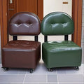 Popular liuliu chair, living room liuliu sofa stool, solid wood small stool, casual back chair, door pulley shoe changing stool