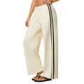 color block women's sweatpants: thickened, warm, moisture-wicking, loose fit, slimming, drapey, versatile, casual wide-leg pants 3005