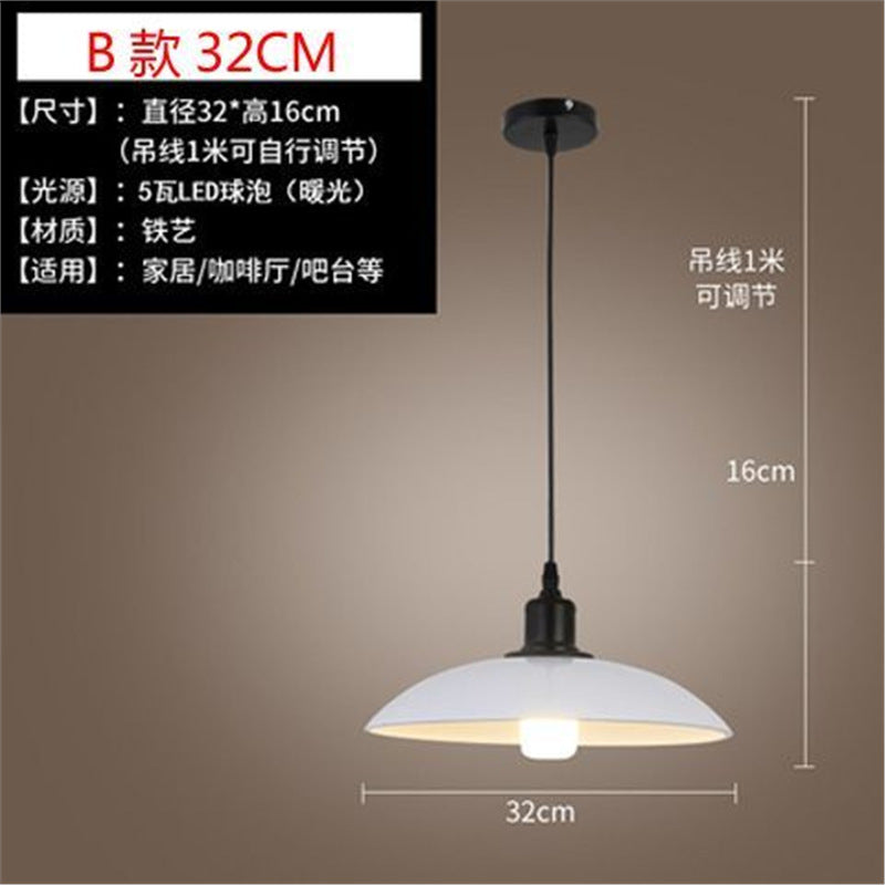 Loft retro stylish creative bar restaurant hotel decoration chandelier american industrial style nostalgic casual lampshade
