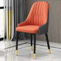 Hotel & home light luxury dining chair - minimalist modern backrest stool, office chair, restaurant leisure chair, dining table chair - metal & other materials