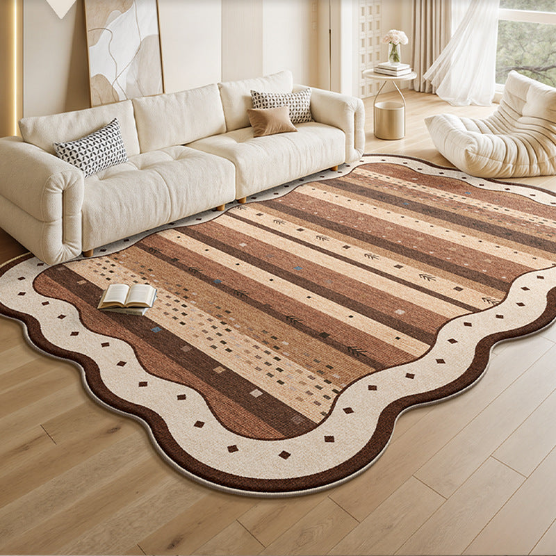 Retro dopamine carpet living room new arrival special-shaped medieval style stain-resistant and easy-care sofa bedroom floor mat non-slip
