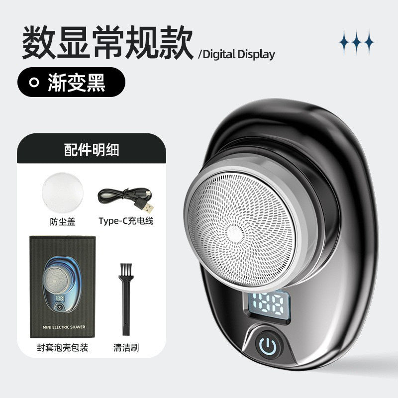 personalized magnetic electric shaver mini razor electric for home washable double-headed beard razor