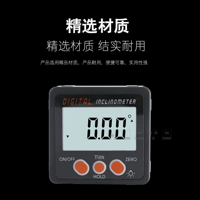 JAVIER Digital Display Inclination Box 4 * 90 Degree Digital Display Angle Meter Inclination Meter Slope Meter Protractor Level Meter