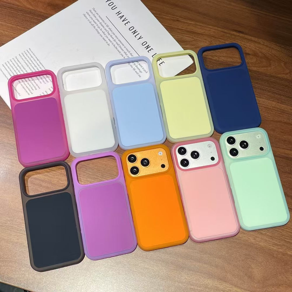 Instantly transform your phone with this minimalist, large-hole ice cream design case, compatible with apple 17 pro max and iphone 16. features button protection for enhanced durability