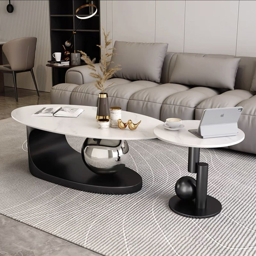Rock slab coffee table classyaccessible luxury oval coffee table small apartment modern casual small table coffee table living room for home